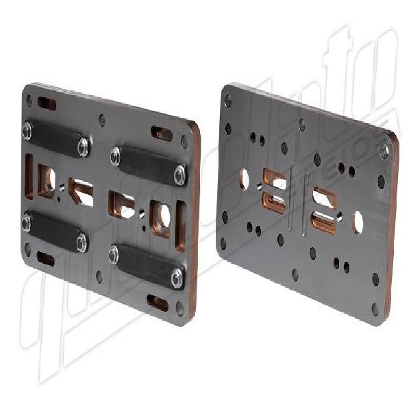  | PLACA INTERMEDIARIA CABECOTE COMPRESSOR AR MB ATRON/AXOR/SC 124/S5  LK4951 KNNOR - FERRO