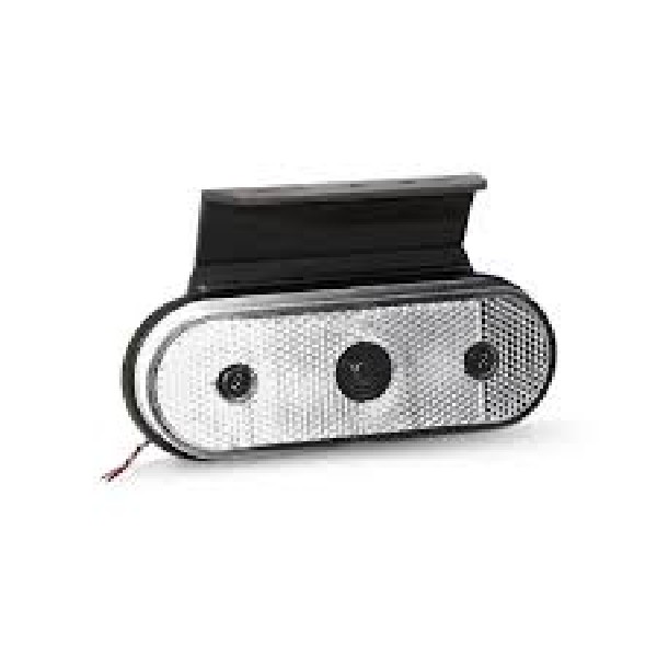  | LANTERNA LATERAL CARRETA/TRUCK CRISTAL C/SUPORTE  LED