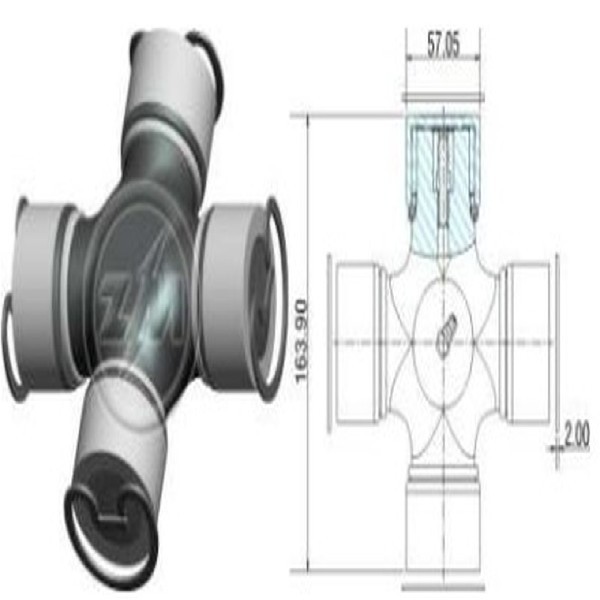  | CRUZETA CARDAN TR SC 114/124  57X164 CAIXA 6/8M