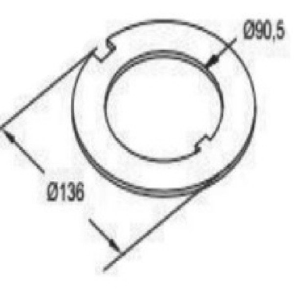  | ARRUELA CUBO CARRETA GUERRA 90X135 C/ENCAIXE