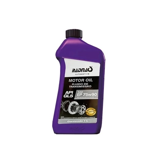  | OLEO 75W90 SEMI SINTETICO CAIXA CAMBIO / DIFERENCIAL 1 LITRO - RADNAQ