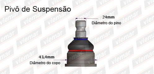  | PIVO INFERIOR LD/LE  MASTER 2.5/2.8 ./13 CONICO 24MM