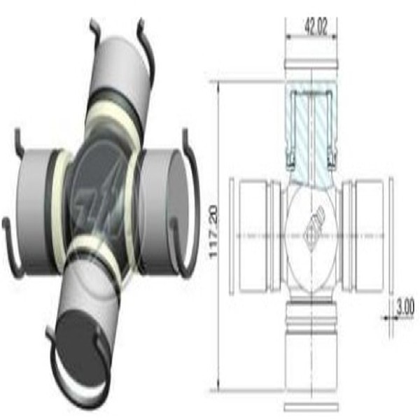  | CRUZETA CARDAN MB 12/14/16/17/23  42X117