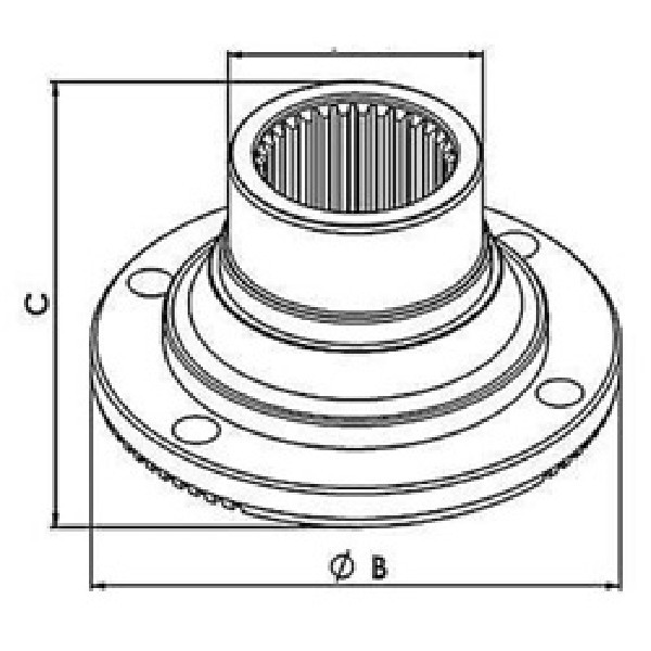  | FLANGE PINHAO MB ATEGO 1418/1725/1518 26E 4F
