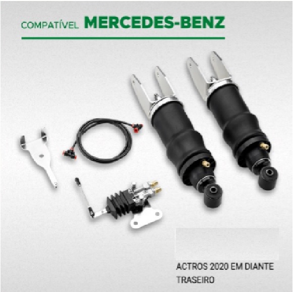  | KIT AMORTECEDOR TR CABINE MB AXOR 20/...(C/ VALVULA SUPORTE MANGUEITA)