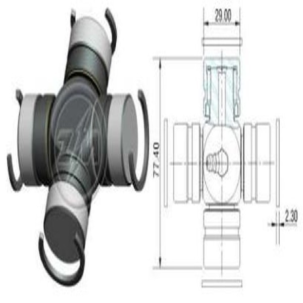  | CRUZETA CARDAN DT HILUX 2.8/3.0 4X4 29X78