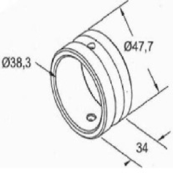  | BUCHA EIXO S CARRETA/VW/CARGO 2428/2632 38X48X34 FERRO