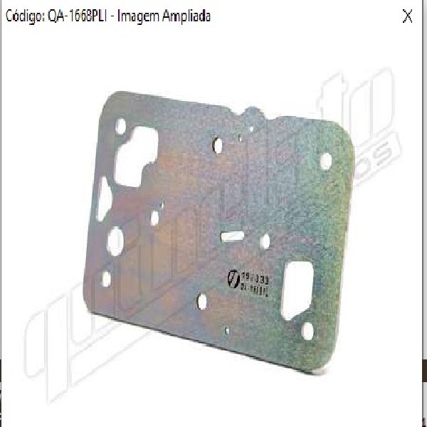  | PLACA INTERMEDIARIA COMPRESSOR AR MB AXOR/O500 85MM