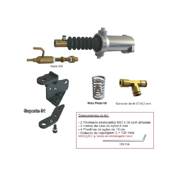  | SERVO EMBREAGEM AGRALE/VOLARE V8/W9 MOTOR MWM ELETRONICO