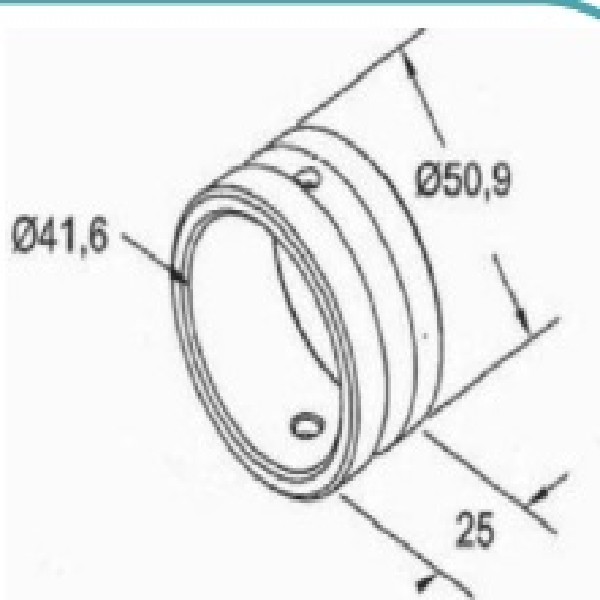  | BUCHA EIXO S CARRETA/VW/CARGO 41X51X25 FERRO