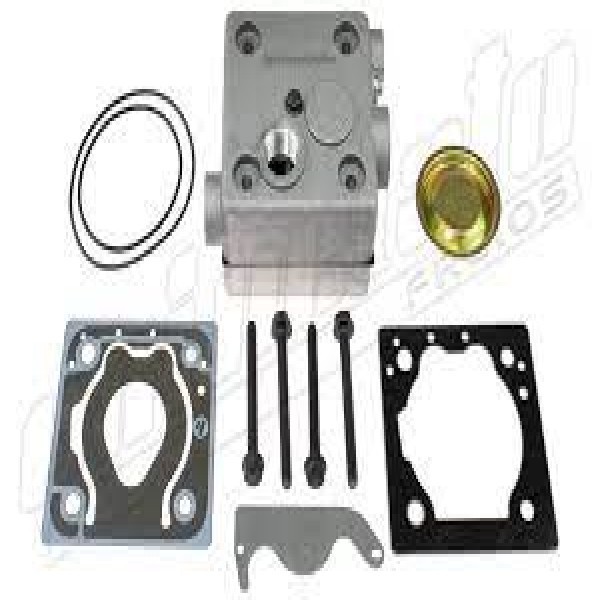  | CABECOTE COMPRESSOR AR WABCO CARGO/VW 85MM C/CAVALO MARINHO - MONTADO