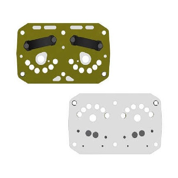  | PLACA INTERMEDIARIA CABECOTE COMPRESSOR AR STRALIS - MODERNO USA QA086M