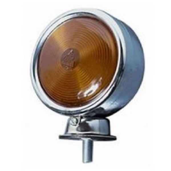  | LANTERNA BELEZEIRA AMARELA LENTE BAIXA ARO CROMADO