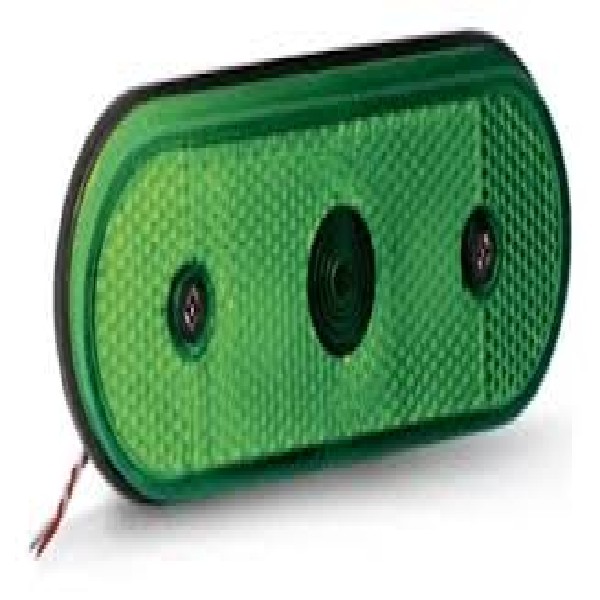  | LANTERNA LATERAL CARRETA/TRUCK VERDE LED