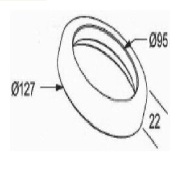  | PISTA RETENTOR CUBO CARRETA RANDON 127X95X22