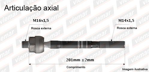  | ARTICULACAO AXIAL RANGER 17/. 14X16X202MM