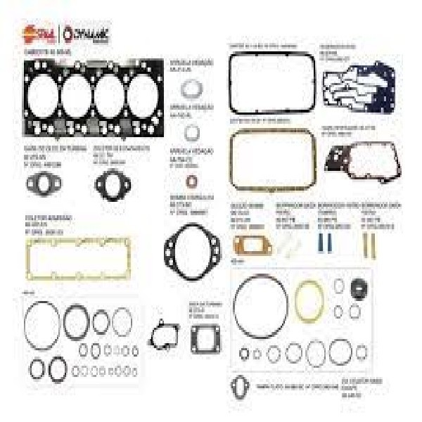  | JOGO JUNTA MOTOR CUMMINS ISBE/QSB 4.5 16V 4 CIL 12/.C/RETENTOR