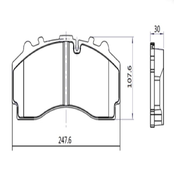  | PASTILHA FREIO DT TR SC 124/S4 - SISTEMA KNNOR