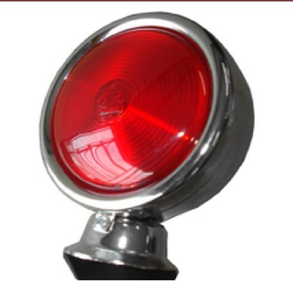  | LANTERNA BELEZEIRA VERMELHA LENTE BAIXA ARO CROMADO