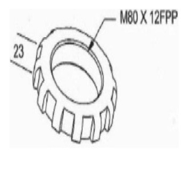  | PORCA CUBO CARRETA GUERRA 03/. 80MM INTERNO