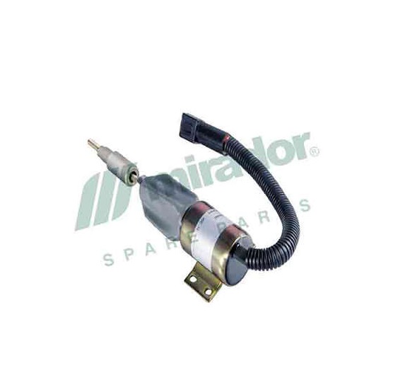  | SOLENOIDE 12V PARADA MOTOR CARGO/VW 4 FUROS 4 PINO - PLUG REDONDO