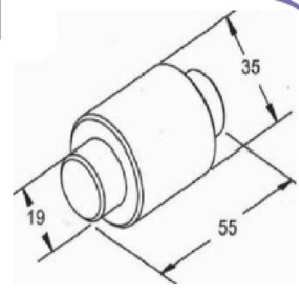  | ROLETE PATIM FREIO CARRETA 35X58X19