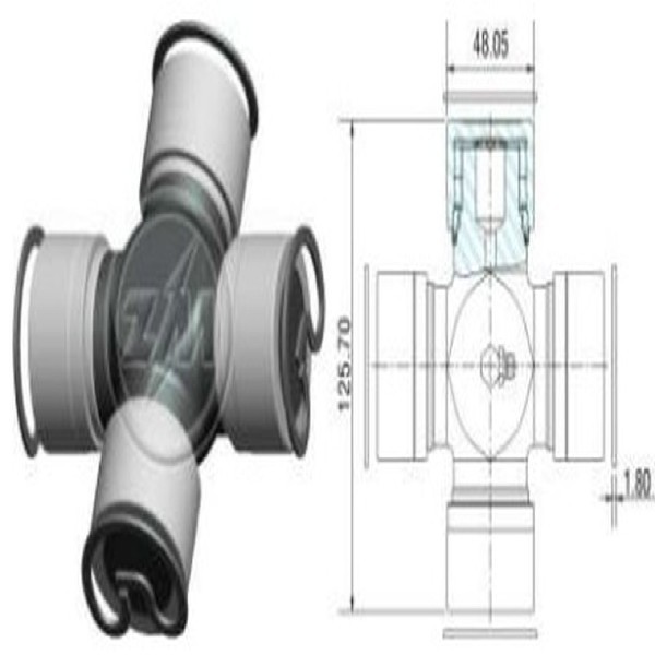  | CRUZETA CARDAN MB 2325/2219/2428 48X126