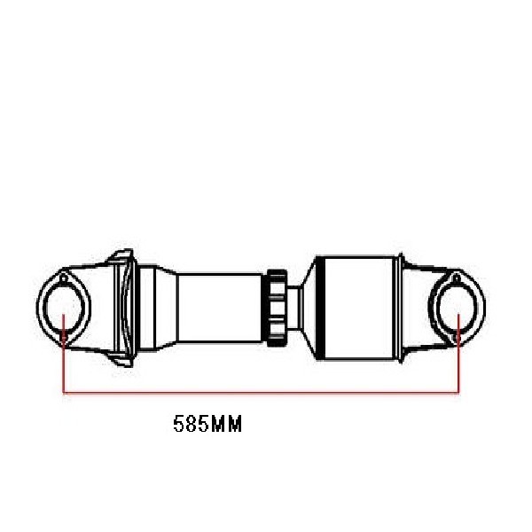  | CJ PONTUVA/LUVEIRA CARDAN MB 2638 SPL170 34E 585MM COMPRIMENTO