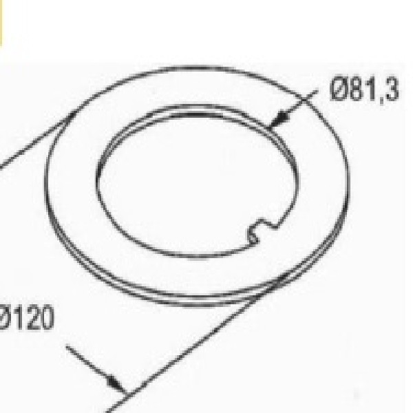 | ARRUELA CUBO CARRETA RANDON 81X120 C/DENTE INTERNO