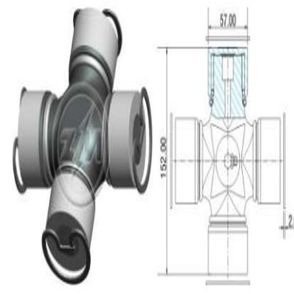  | CRUZETA CARDAN MB 1630/1932/1935 ./94 DAF/VM 330/CARGO 2042/2842 57X152