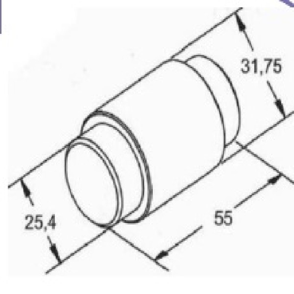  | ROLETE PATIM FREIO CARRETA 58X31,5X25 - PINO ANCORA