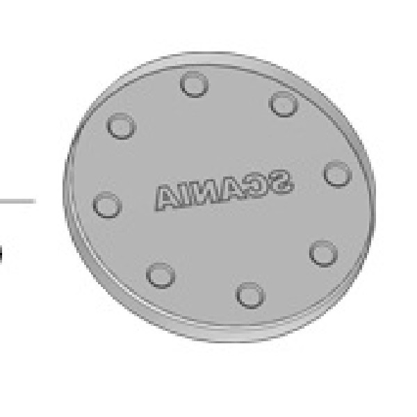  | TAMPA DEFLETOR ESCAPE CATALIZADOR SC 124/S5 - INOX