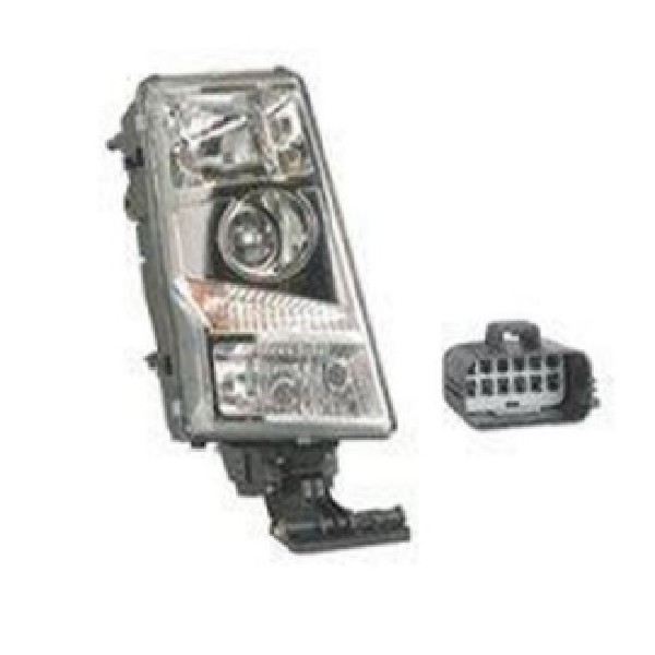  | FAROL LE VOLVO FH/FM12 04/09 USA LAMPADA H7 CONECTOR RETANGULAR