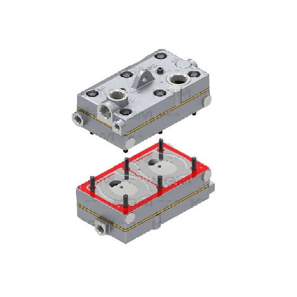  | CABECOTE COMPRESSOR AR VOLVO LP490/LP491/MB AXOR/ACTROS/457 - COMPLETO