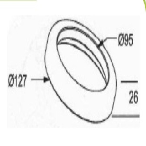  | PISTA RETENTOR CARRETA NOMA MODERNA 127X95X26 C/ENCAICHE