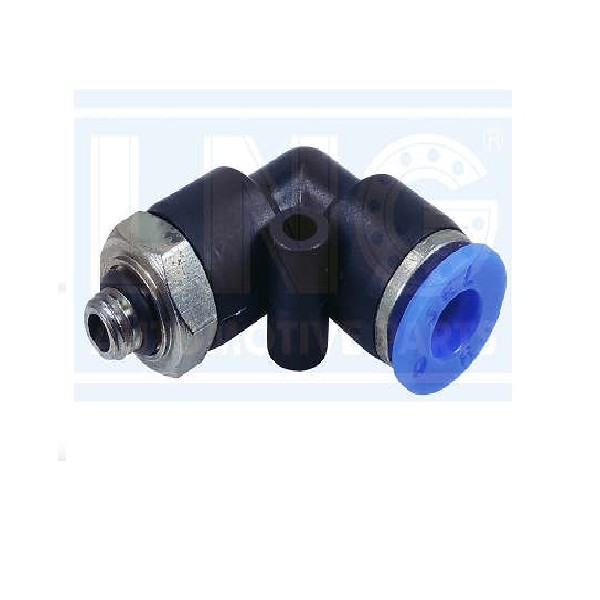  | COTOVELO ENGATE RAPIDO TUBO 6MM X 6MM - PLASTICO