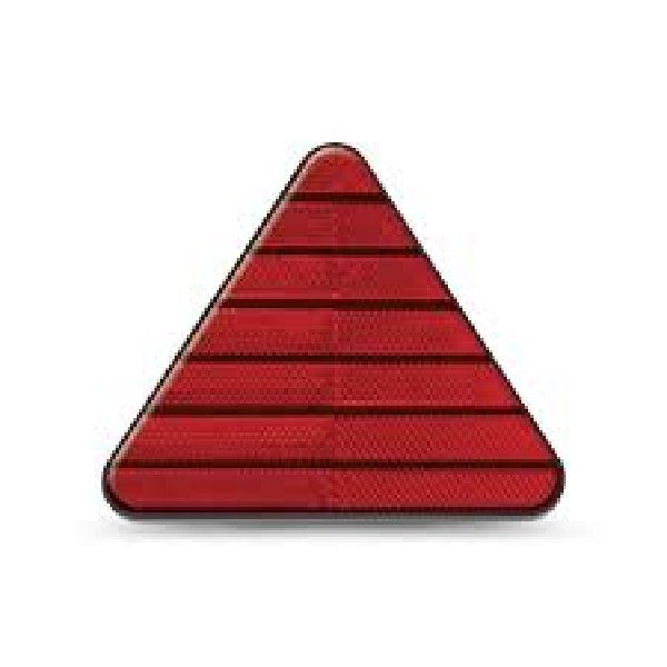  | TRIANGULO REFLETOR LANTERNA CARRETA FACCHINI VERMELHA S/ABA