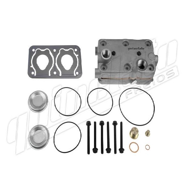  | CABECOTE COMPRESSOR AR MB 1725/O500/AXOR/457 85MM GOVERNADO - 16MM MONTADO