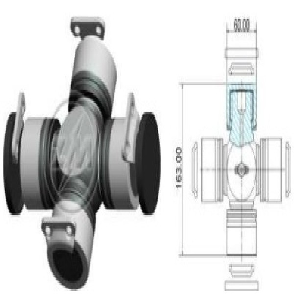  | CRUZETA CARDAN MB 1634/1938/2726/2729/FH/VW 60X163