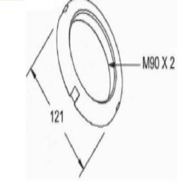  | PORCA CUBO CARRETA KRONE/NOMA/IDEROL/PASTRE 88MM INTERNO