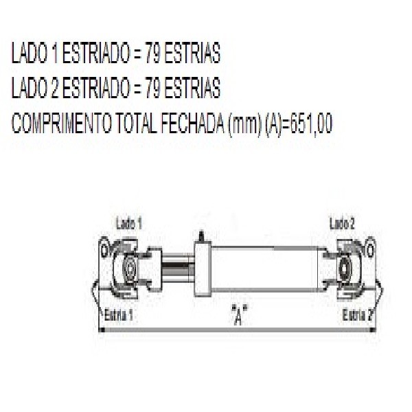  | COLUNA DIRECAO STRALIS/TRACKER/HI-WAY 12/. 651MM