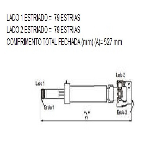  | COLUNA DIRECAO MB 2423/2425/2426/2428/2429/3026/3030/ATEGO 527MM
