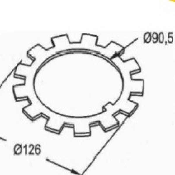  | ARANHA CUBO CARRETA GUERRA/IDEROL/KRONE/PASTRE/MB 1929/1932/1935 19D 90X125 DENTE LONGO