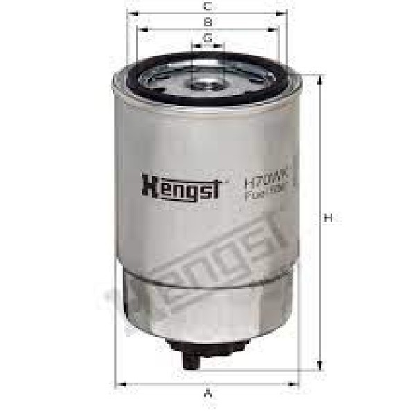  | FILTRO COMBUSTIVEL F1000/F250/F350/D20/S10/ DAILY /VW 7100/8140 C/DRENO/ROSCA