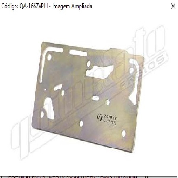  | PLACA INTERMEDIARIA COMPRESSOR AR VOLVO FH/FM/NH D13 85MM