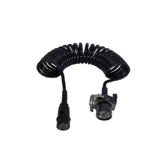  | CHICOTE ELETRICO ESPIRAL CAVALO/CARRETA 7 POLOS 6.5 METROS C/TOMADA C/ABS - MODERNA FINA