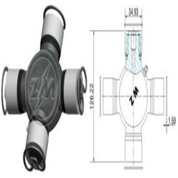  | CRUZETA CARDAN CARGO 1114/1615/VW 10160 35X126