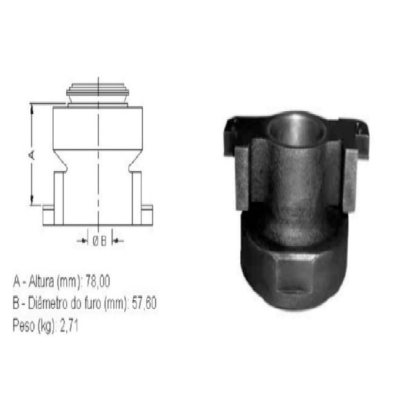  | ROLAMENTO EMBREAGEM 395MM CARGO/VW/VM 260/270 12/. SISTEMA EATON
