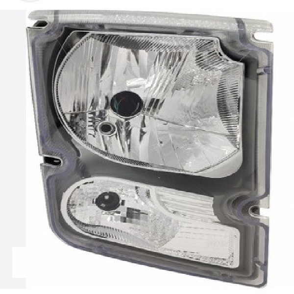  | FAROL LD VOLVO VM 240/260/270/310/330 06/13 USA LAMPADA H4 - CARCACA CINZA