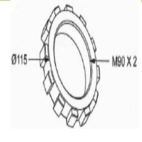  | PORCA CUBO CARRETA RANDON/GUERRA 88MM INTERNO